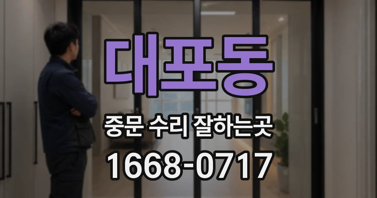 대포동 중문 수리 잘하는곳