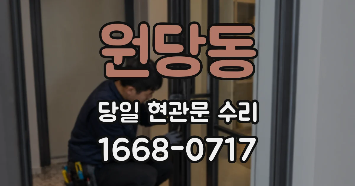 원당동 당일 현관문 수리
