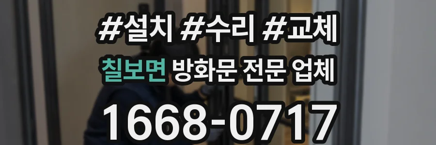 칠보면 방화문 전문 업체