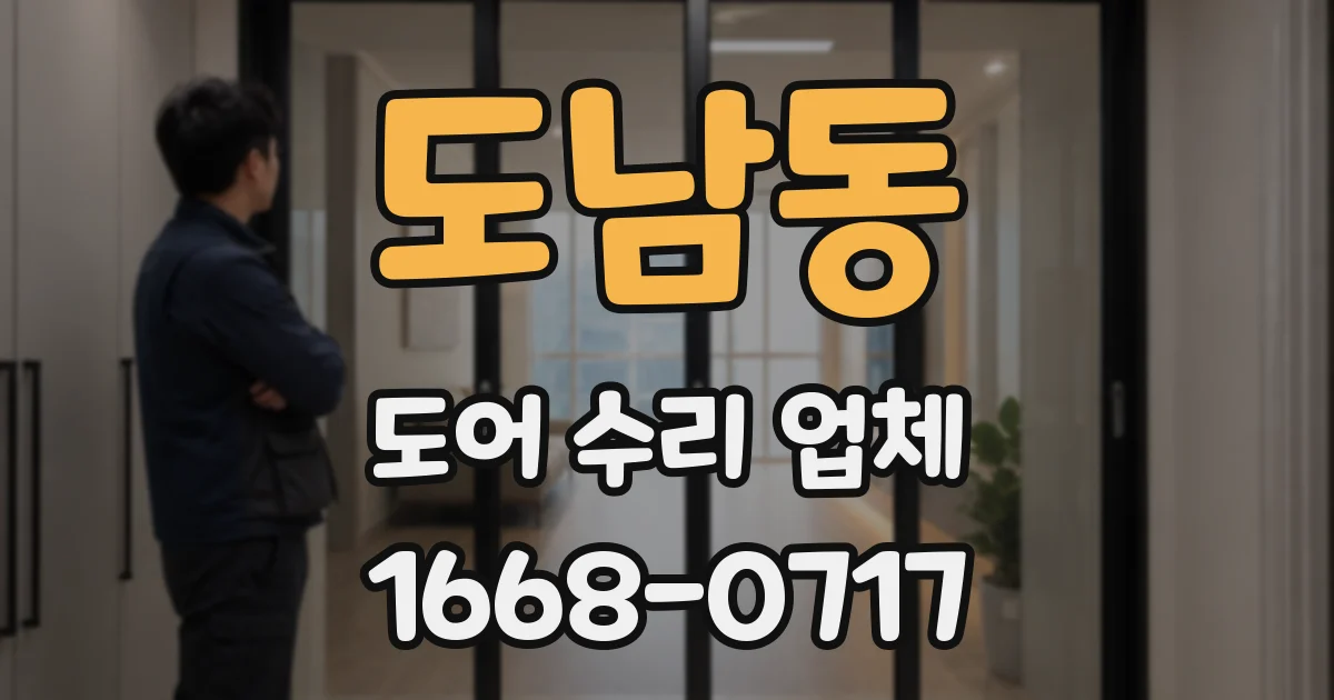 도남동 도어 수리 업체