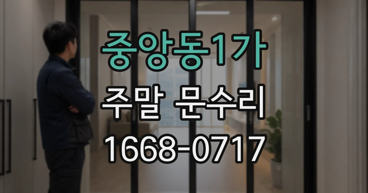 중앙동1가 주말 문수리