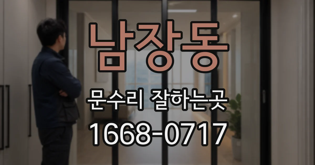남장동 문수리 잘하는곳