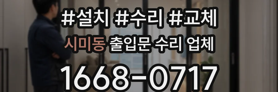 시미동 출입문 수리 업체