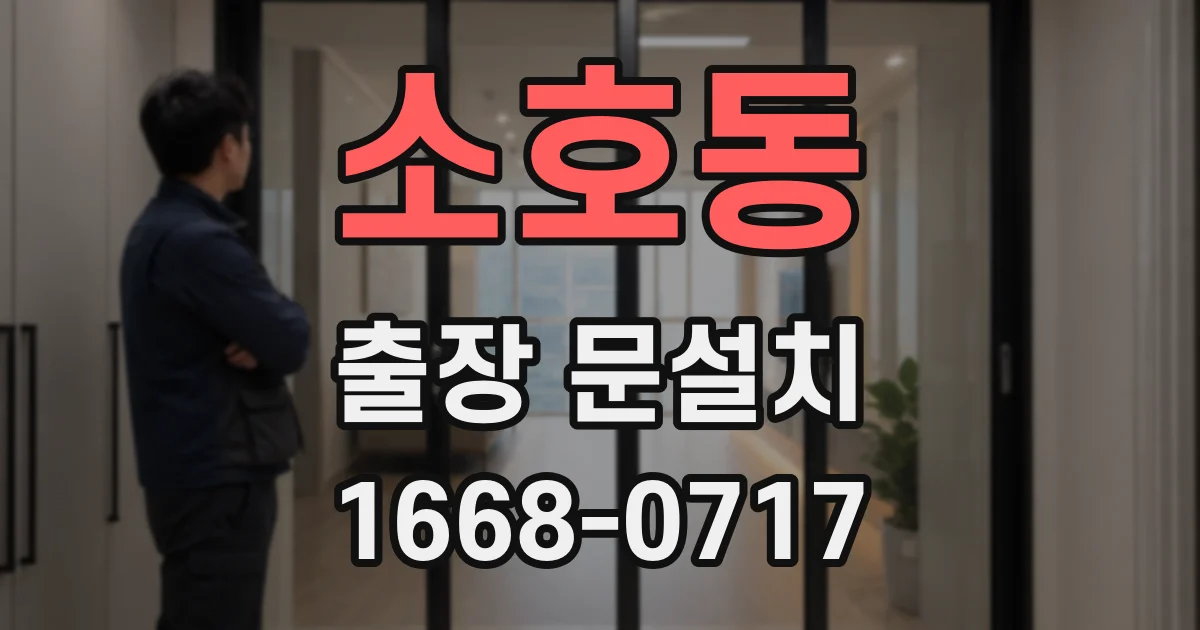 소호동 출장 문설치