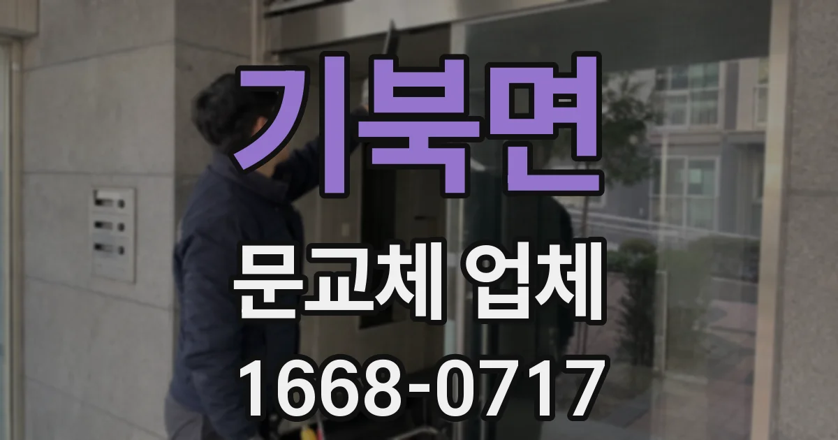 기북면 문교체 업체