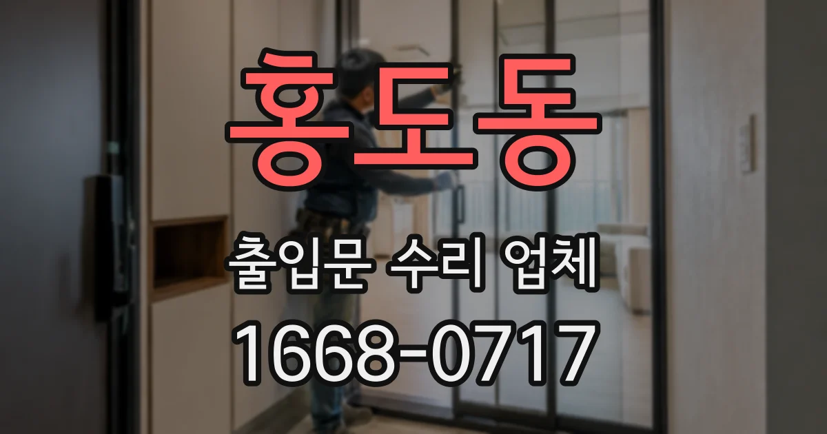 홍도동 출입문 수리 업체