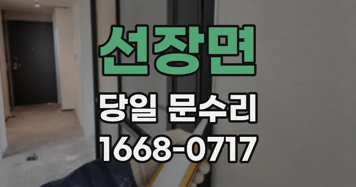 선장면 당일 문수리