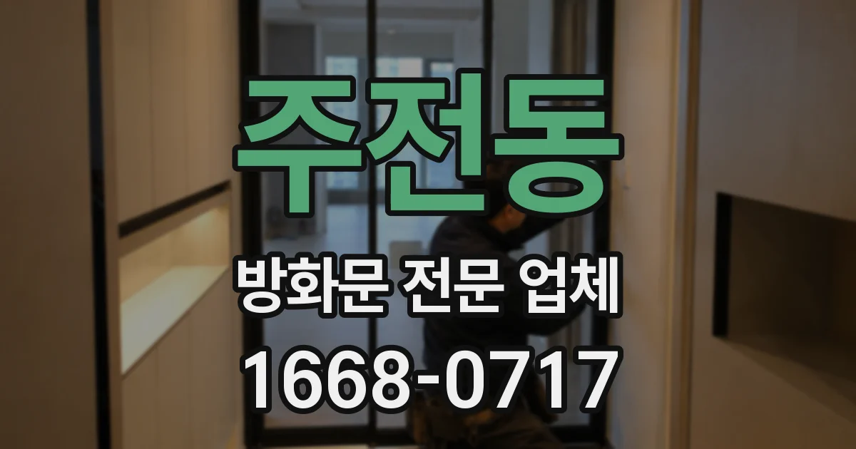 주전동 방화문 전문 업체