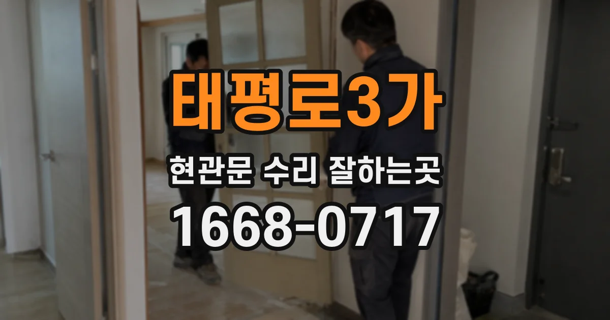 태평로3가 현관문 수리 잘하는곳