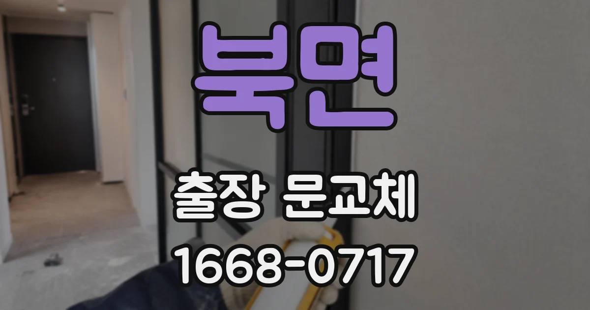북면 출장 문교체