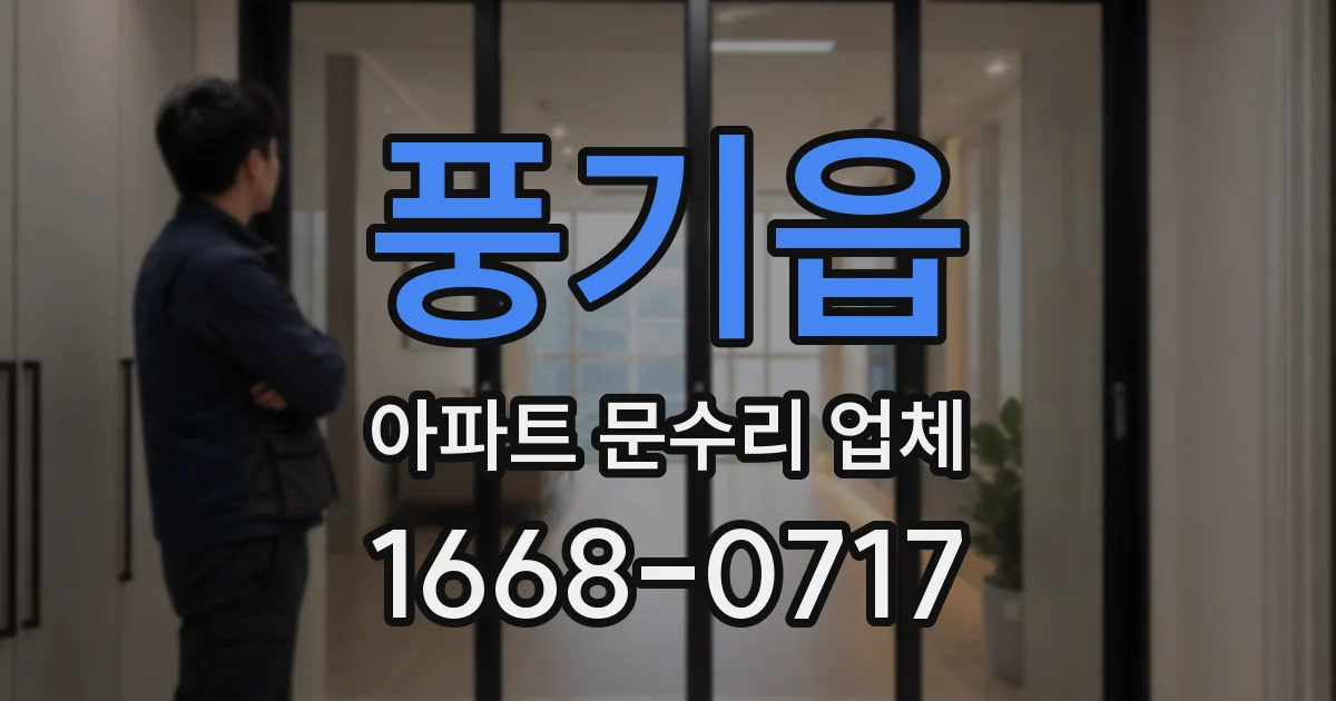 풍기읍 아파트 문수리 업체