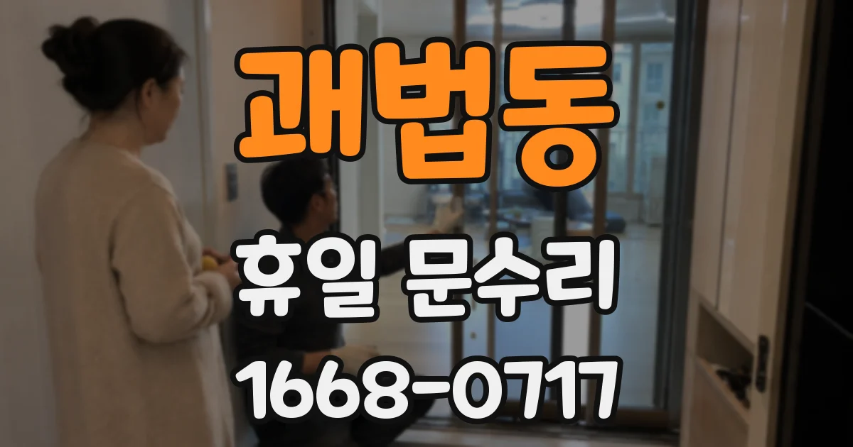 괘법동 휴일 문수리