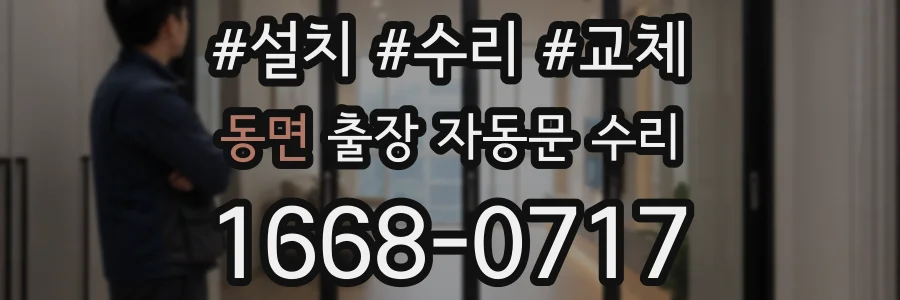 동면 출장 자동문 수리