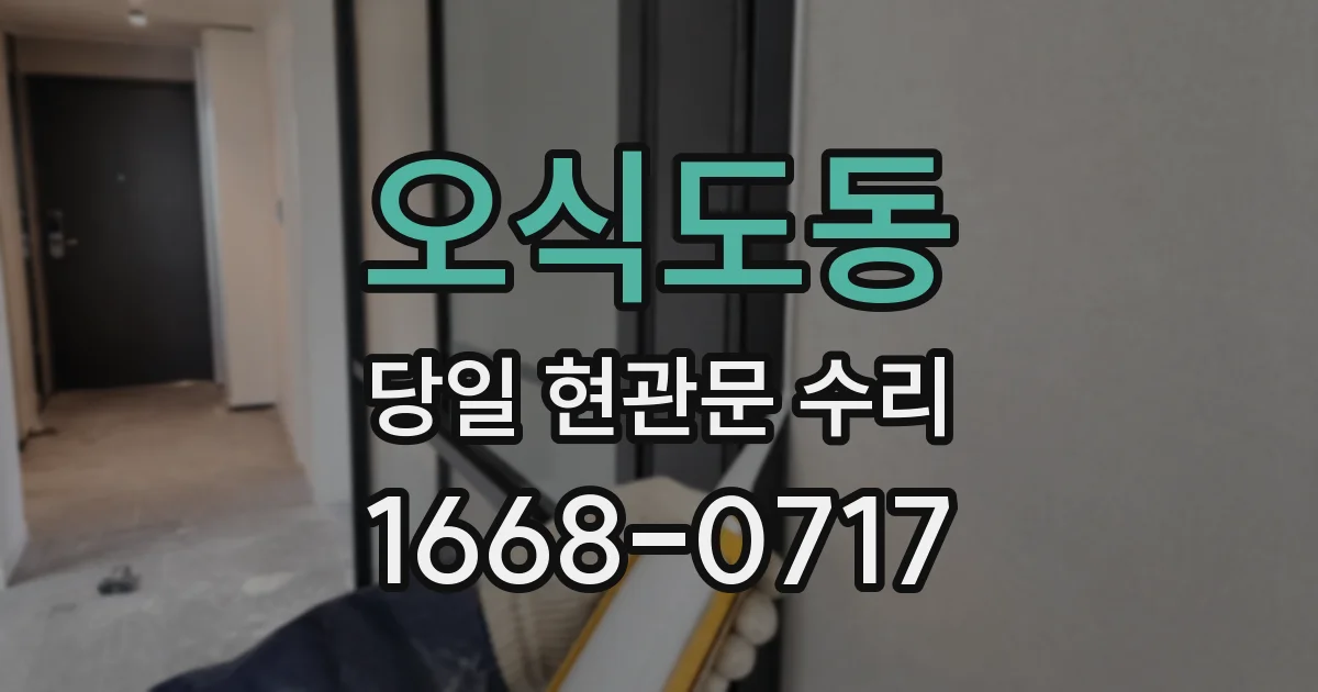 오식도동 당일 현관문 수리