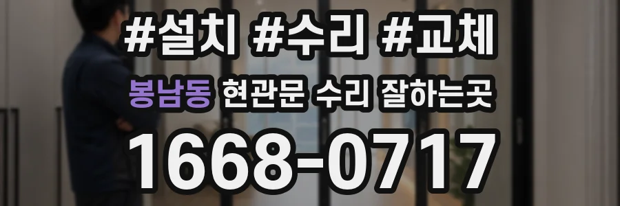 봉남동 현관문 수리 잘하는곳