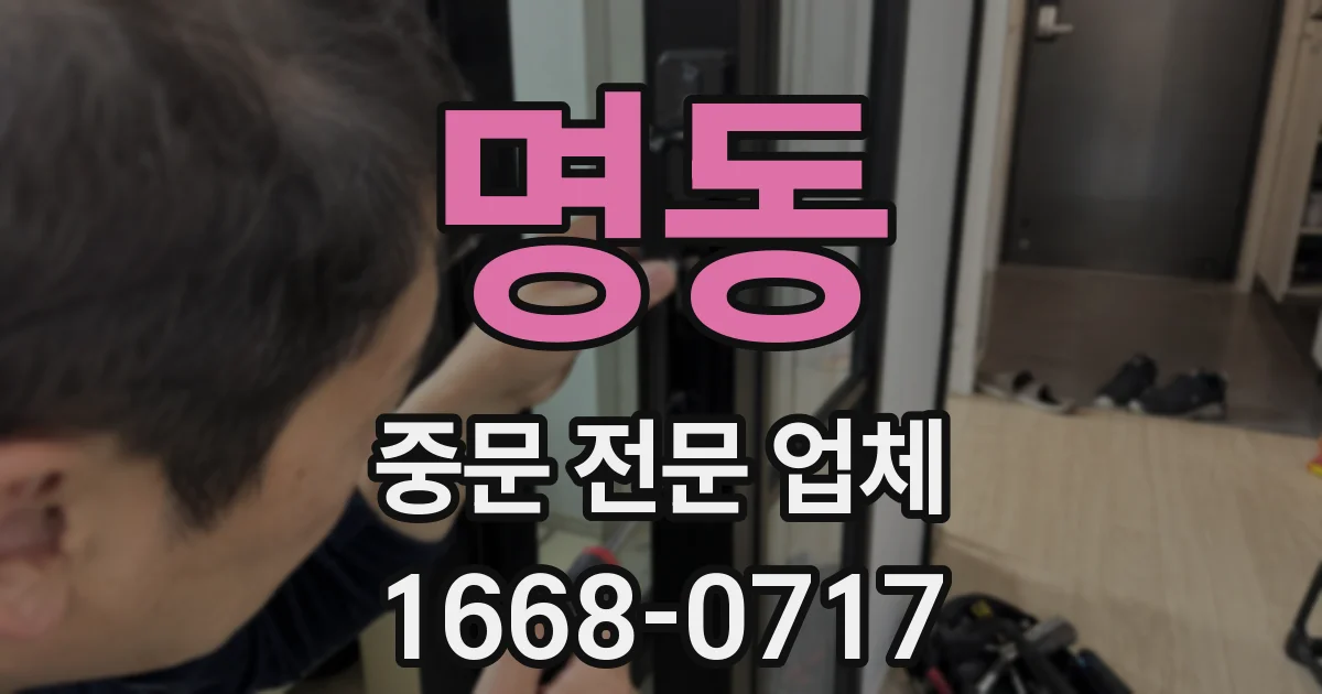 명동 중문 전문 업체