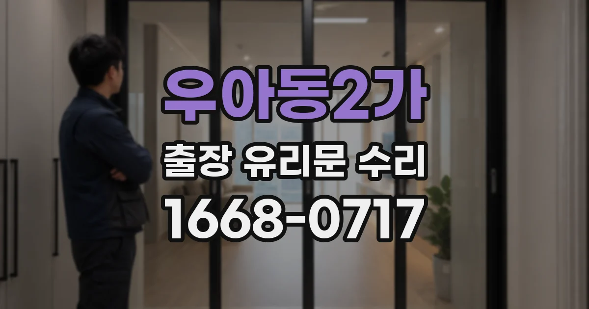 우아동2가 출장 유리문 수리