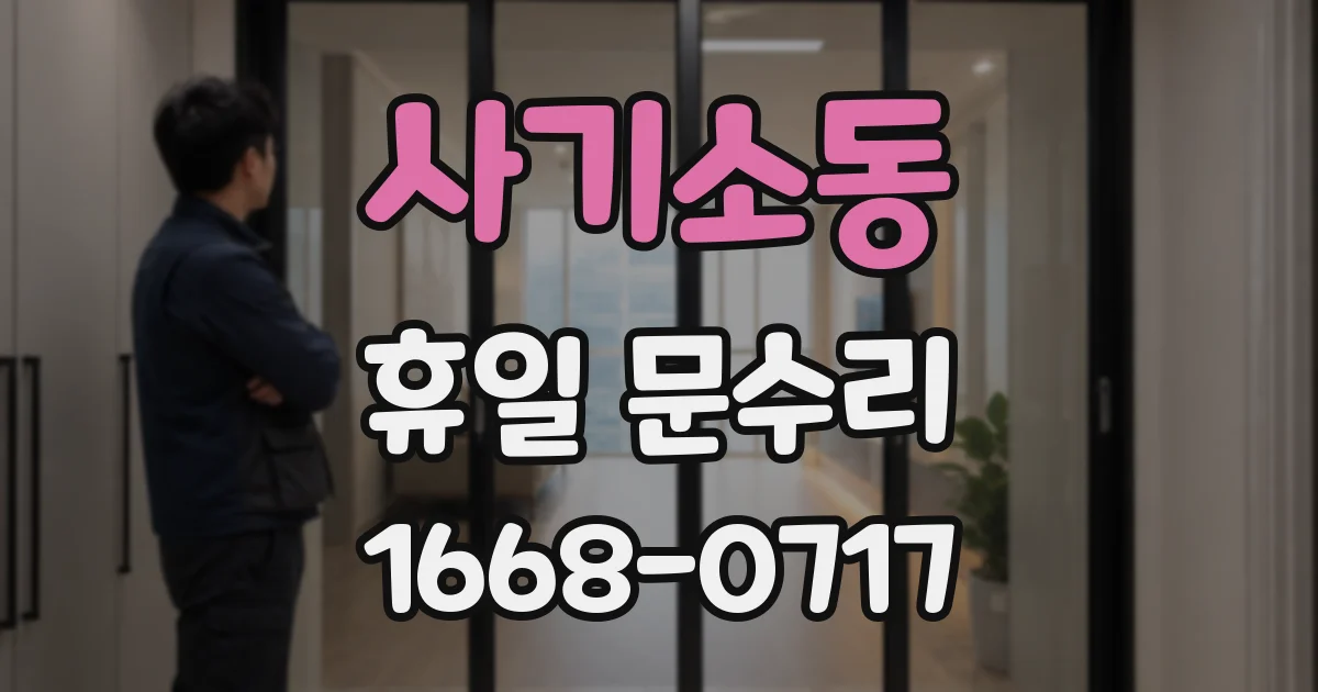 사기소동 휴일 문수리