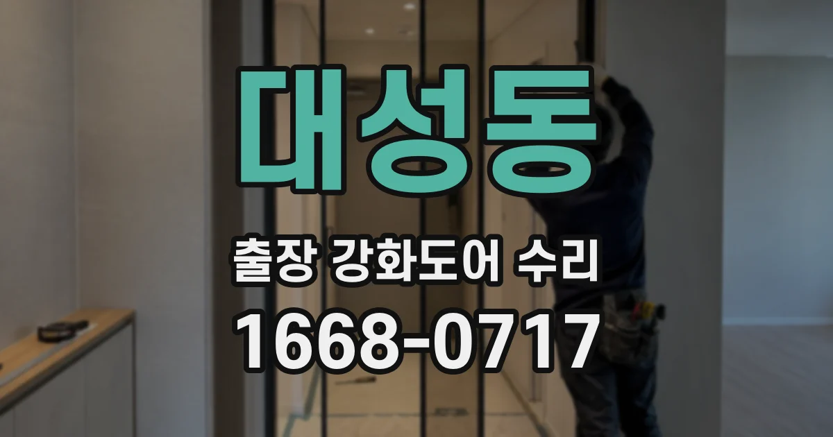 대성동 출장 강화도어 수리