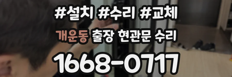 개운동 출장 현관문 수리