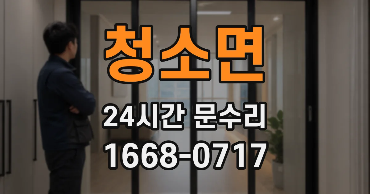 청소면 24시간 문수리