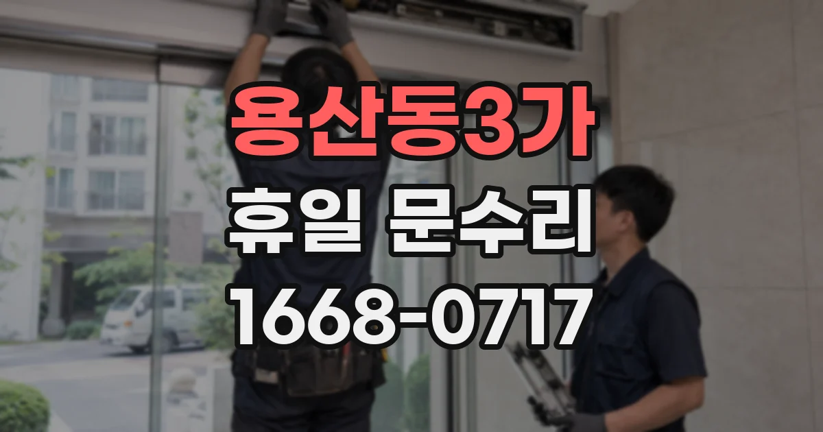 용산동3가 휴일 문수리