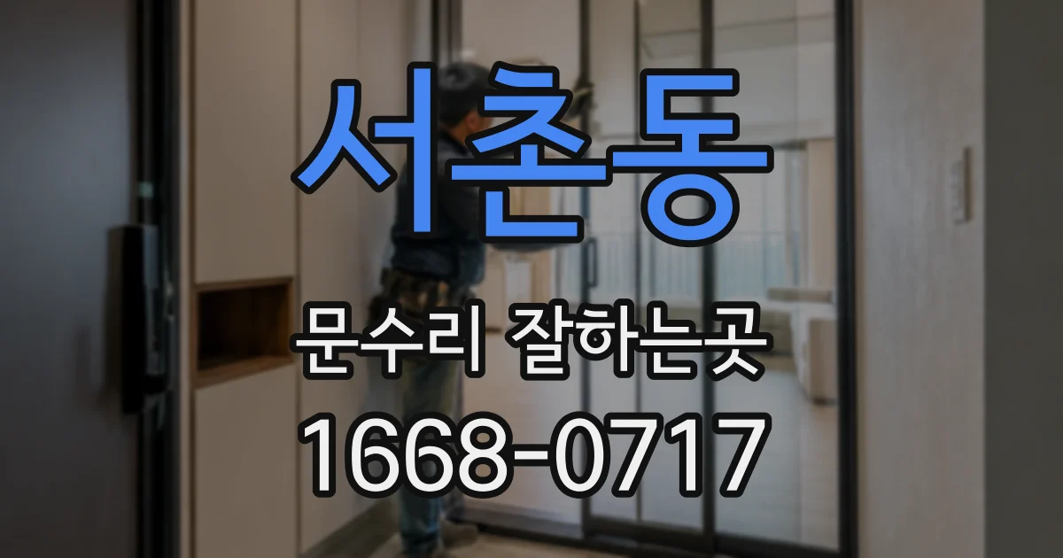 서촌동 문수리 잘하는곳