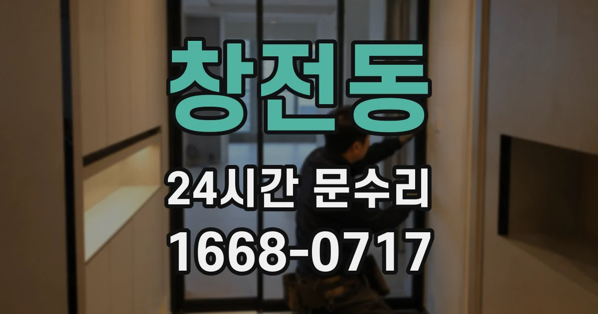 창전동 24시간 문수리