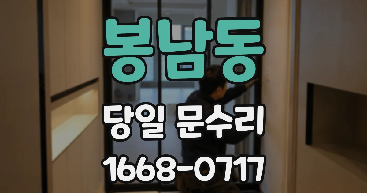 봉남동 당일 문수리