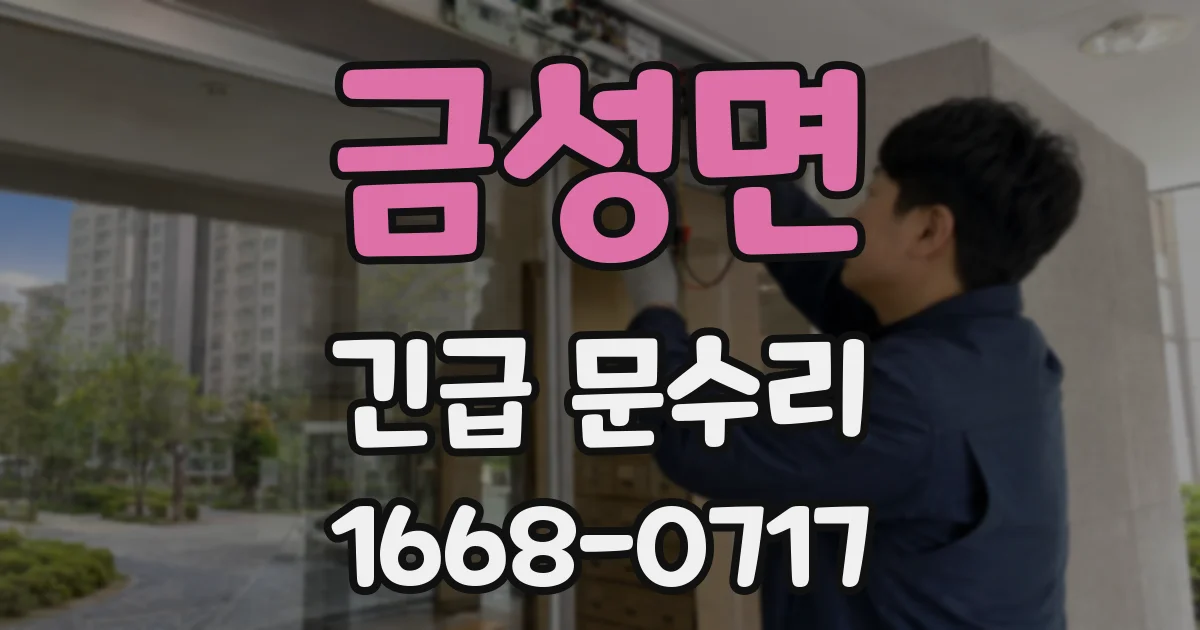 금성면 긴급 문수리