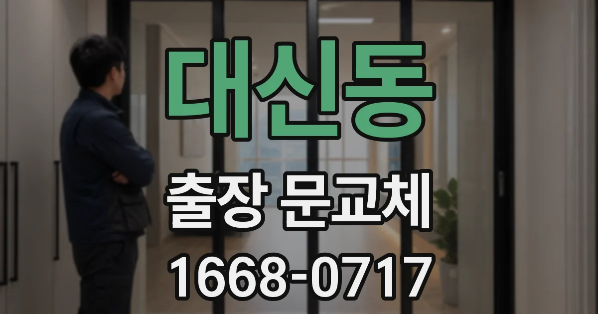 대신동 출장 문교체