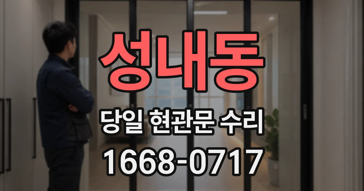 성내동 당일 현관문 수리