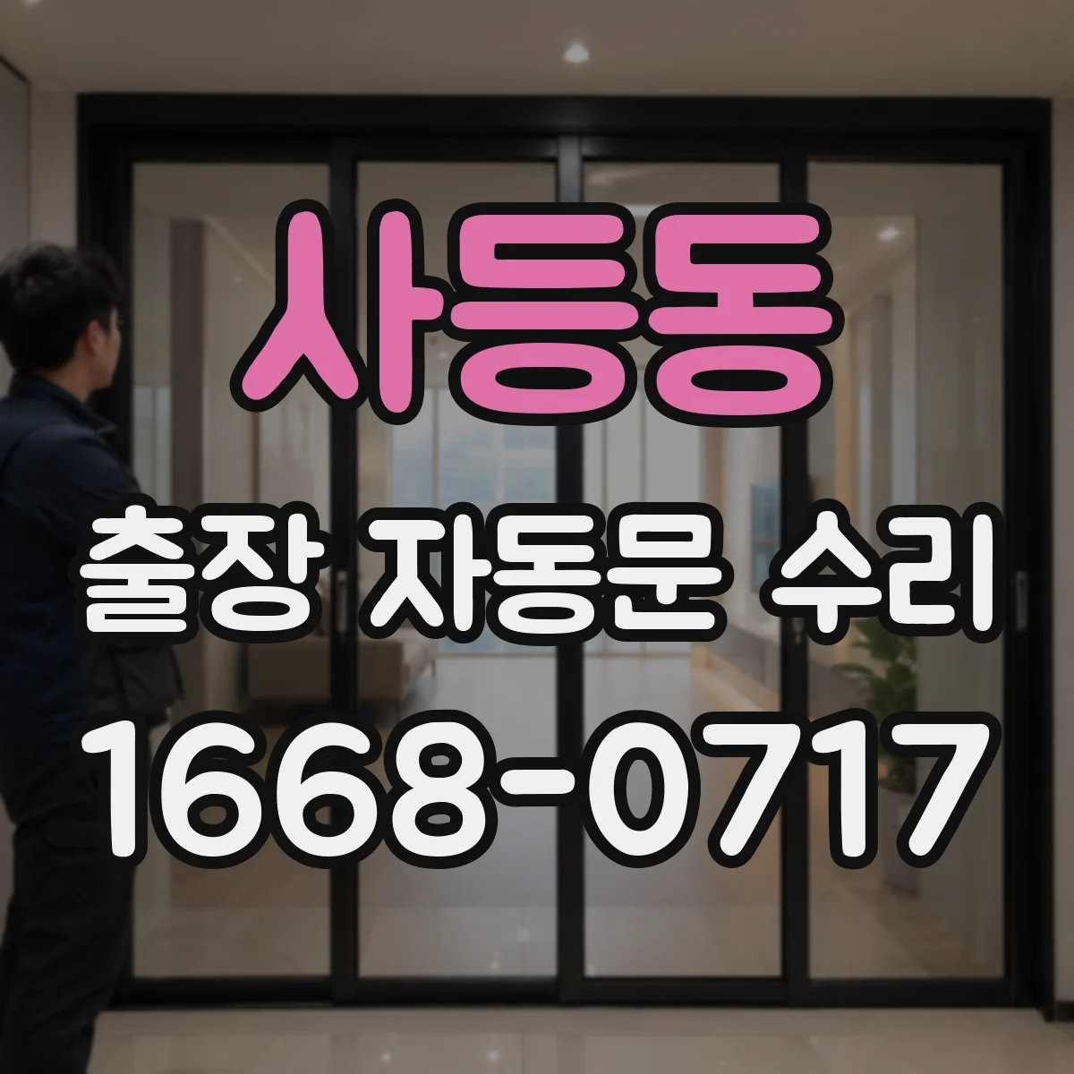 사등동 출장 자동문 수리