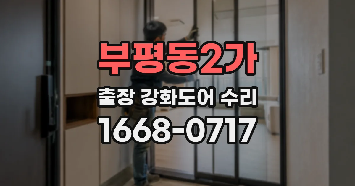 부평동2가 출장 강화도어 수리