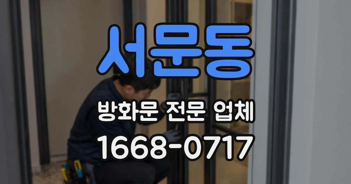 서문동 방화문 전문 업체