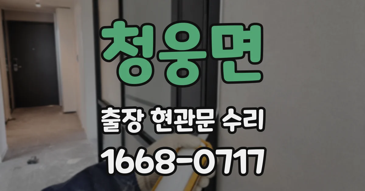 청웅면 출장 현관문 수리