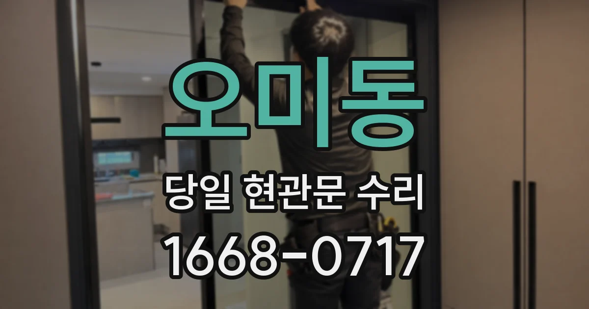 오미동 당일 현관문 수리