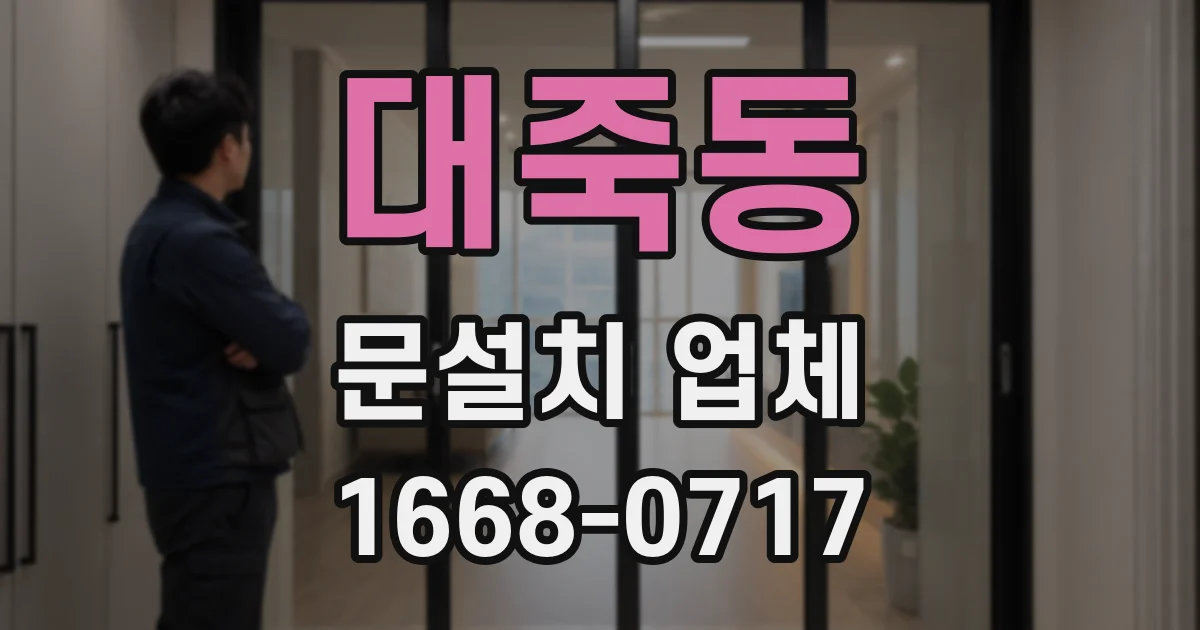 대죽동 문설치 업체