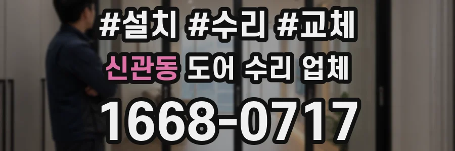 신관동 도어 수리 업체