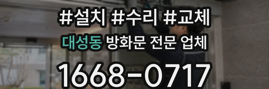 대성동 방화문 전문 업체