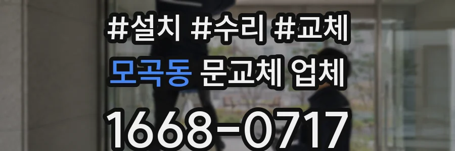 모곡동 문교체 업체