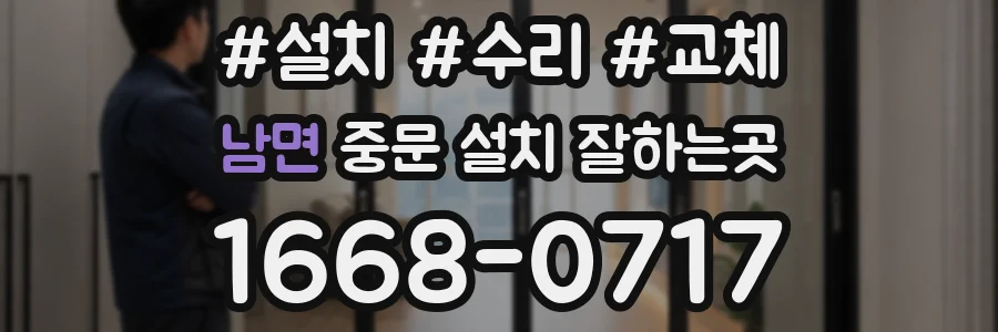 남면 중문 설치 잘하는곳