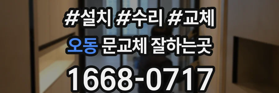 오동 문교체 잘하는곳