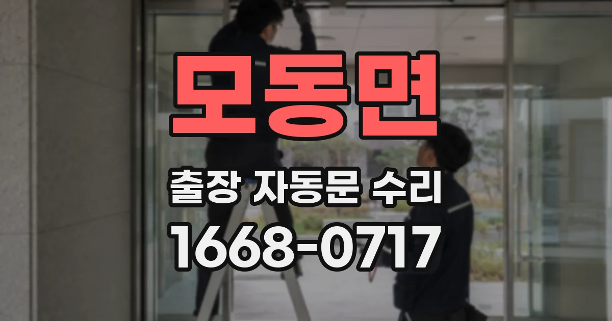 모동면 출장 자동문 수리