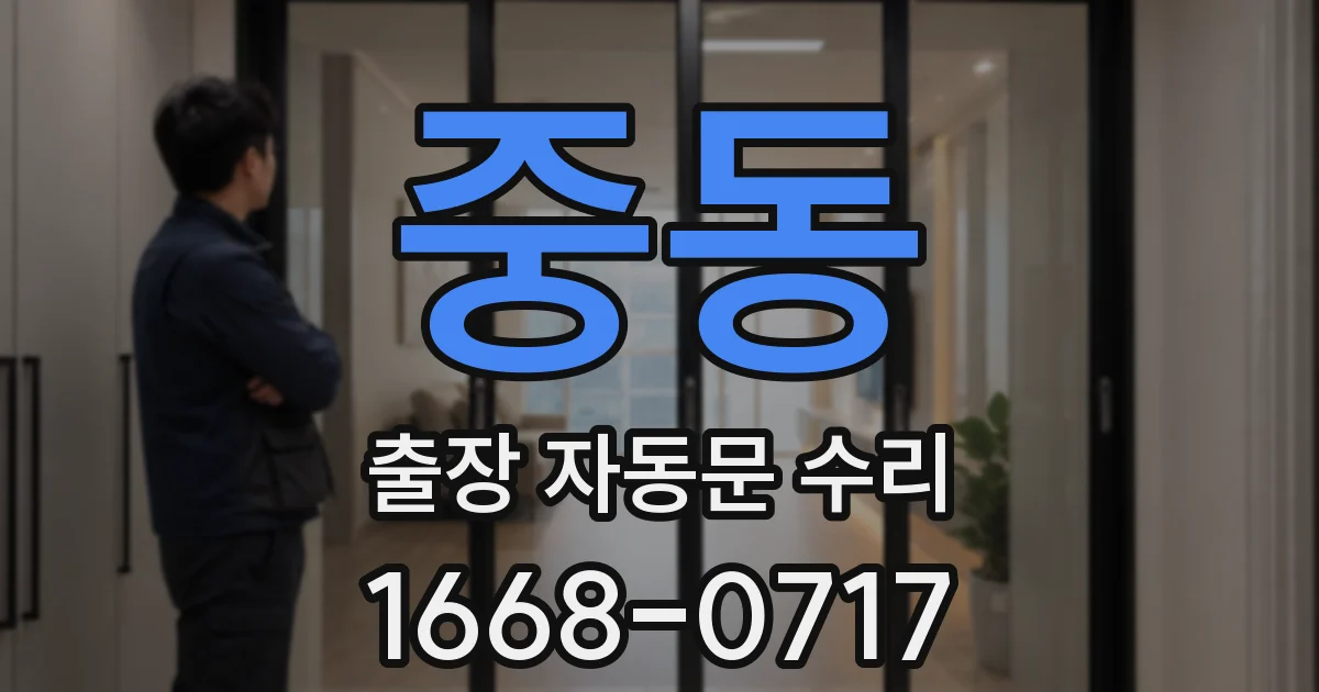 중동 출장 자동문 수리