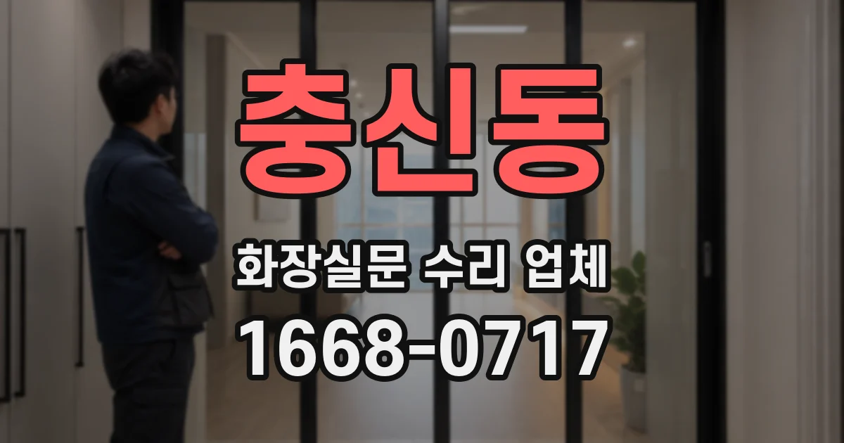 충신동 화장실문 수리 업체