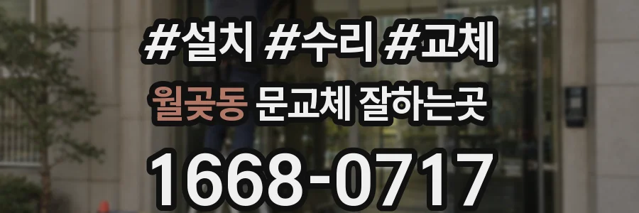 월곶동 문교체 잘하는곳
