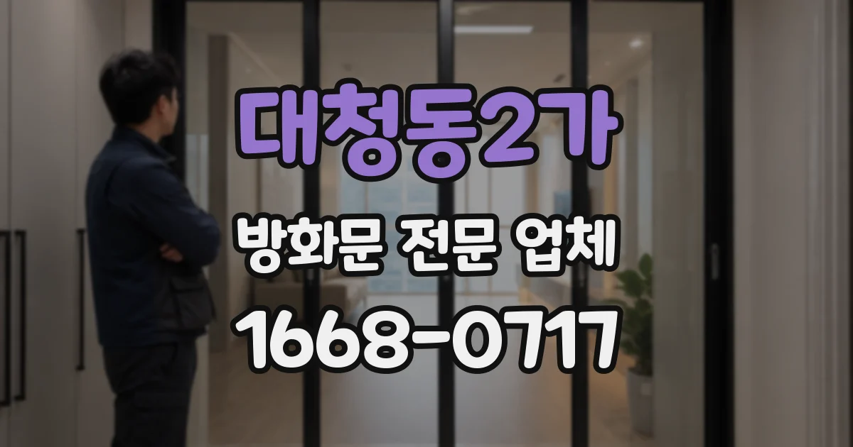 대청동2가 방화문 전문 업체