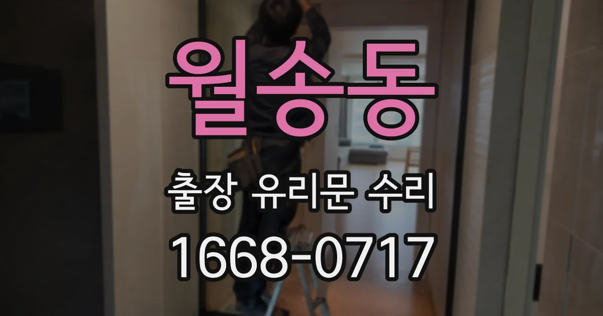 월송동 출장 유리문 수리