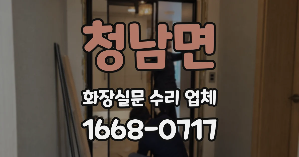 청남면 화장실문 수리 업체